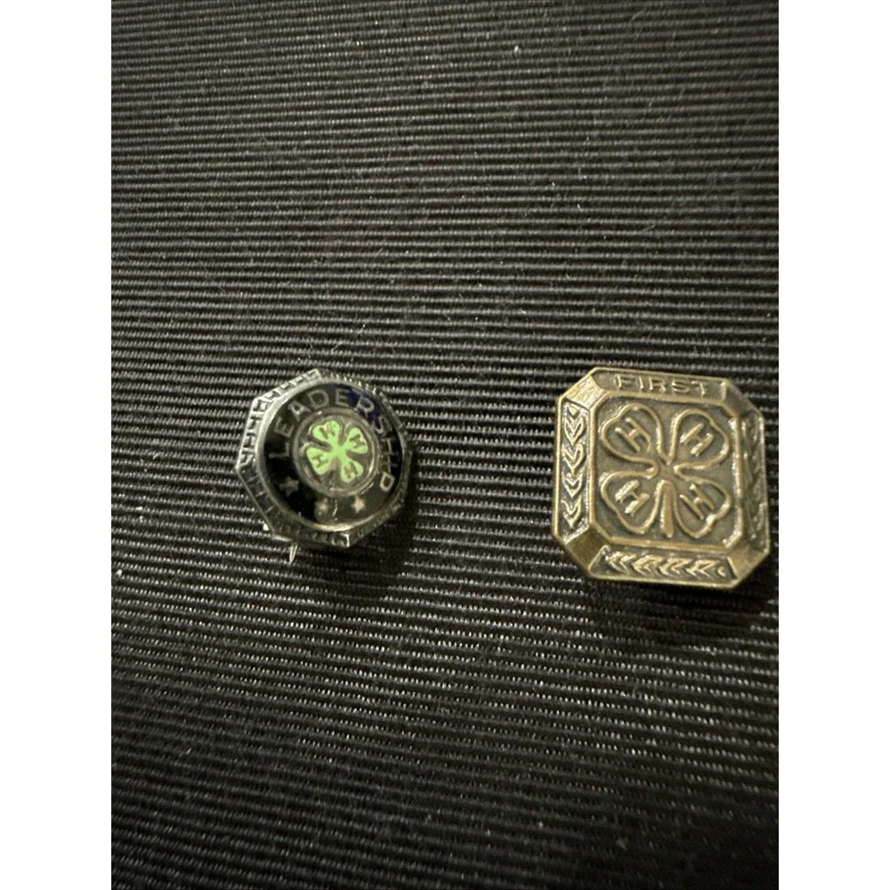 Lot Of 2 Vintage 4-H Pins